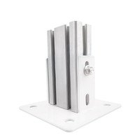 Lang Le Pied Base Profil Support Pied Accessoires En Alliage D'aluminium Carré Tube Colonne Base Fixation Connecteur Profil Connexion