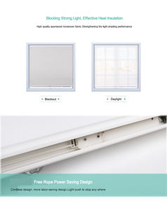 ستائر خلايا النحل الآلية للنهار والليل، ستائر نوافذ خلوية مزدوجة شفافة شبه معتمة وحاجبة للضوء بالكامل - Product Image 6