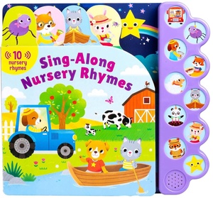 Livre sonore de comptes-rendus pour enfants à chanter en groupe, livre audio d'apprentissage de l'anglais pour tout-petits, livre musical interactif à presser - Product Image 5