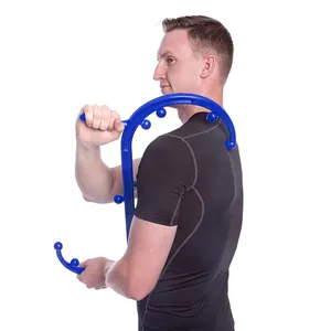 Gancio del bastone di auto-massaggio dello strumento di pressione di rilassamento terapeutico a forma di S originale di sollievo del muscolo del collo