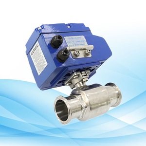 تعقيم مربع بدون احتفاظ <span class=keywords><strong>3</strong></span> طرق تقنية غلاف صلب من الفولاذ المقاوم للصدأ صمام كرة صحي بدرجة صحية مع رأس هواء وكهربائي - Product Image 4