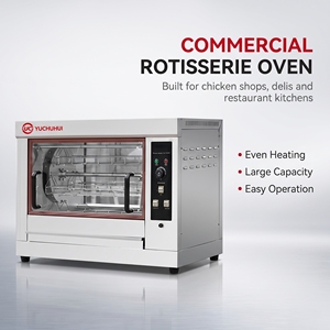 Four à rôtir électrique commercial pour poulet, en acier inoxydable, machine à griller le poulet rotative pour restaurants et supermarchés - Product Image 5