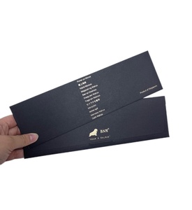 Tùy chỉnh giấy kraft phong bì màu đen hộp giấy xem ban nhạc đóng gói quà tặng đồng hồ Dây đeo hộp - Product Image 3