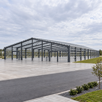 Grande structure en acier pour entrepôt, atelier industriel, bâtiment métallique préfabriqué, construction