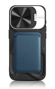 Nuova Cover Magnetica in TPU per <span class=keywords><strong>iPhone</strong></span> 17 Air 16 15 14 <span class=keywords><strong>13</strong></span> <span class=keywords><strong>Pro</strong></span> Max con <span class=keywords><strong>Protezione</strong></span> Lente e Supporto, Morbida Antiurto - Product Image 4