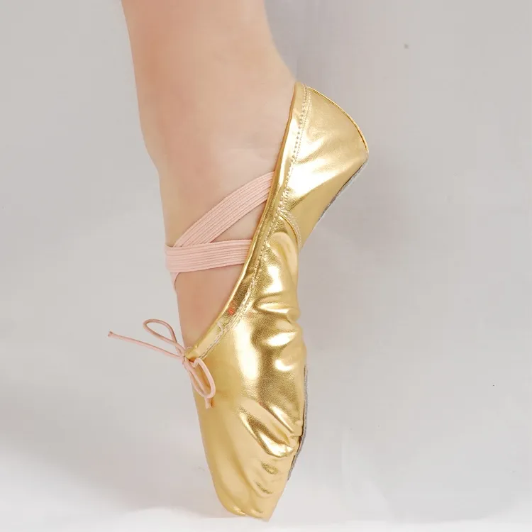 2021 New Style Folding Women Soft PU Ballet Dancing Shoes With Bag