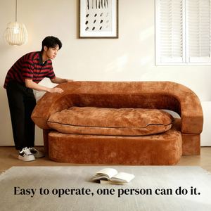 Sofá Cama de Doble Uso, Sofá de Tela Comprimida al Vacío para Sala de Estar, Uso Doméstico, Plegable, Desmontable y Lavable - Product Image 3