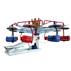 Outdoor Amusement rides double flying chair thrilling rides for kids and adults entertainment rides double flying chair for sale