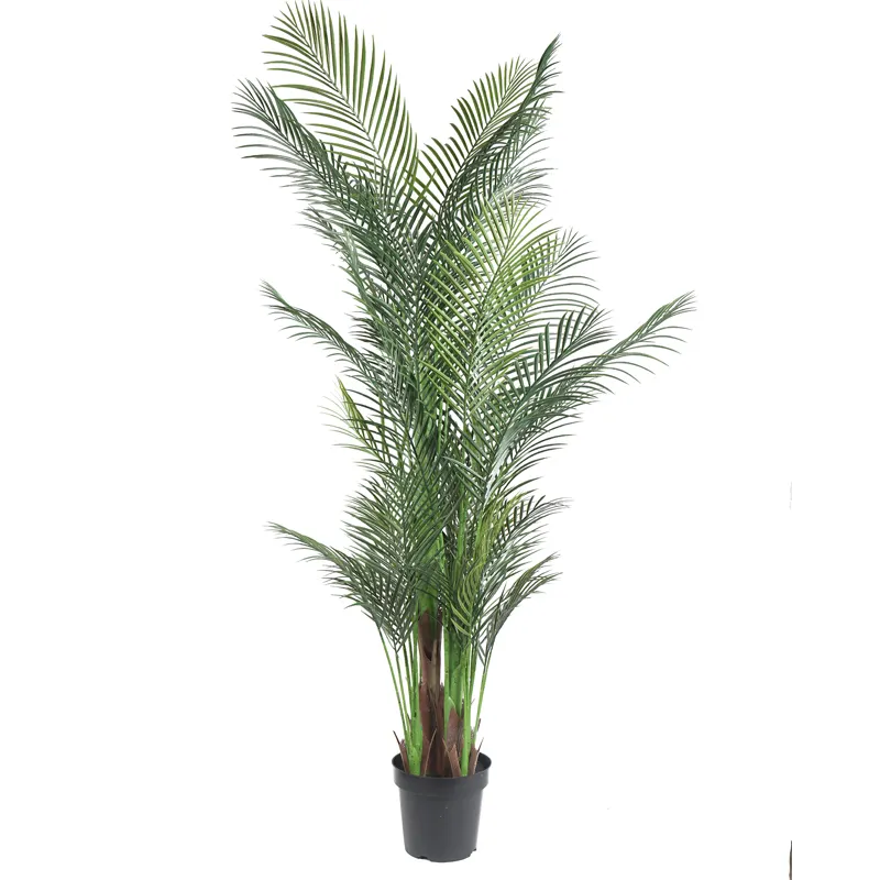 Aangepaste Grootte Nep Groene Plant Bonsai Voor Huis Tuin Plastic Bladeren Boom Voor Indoor Outdoor Decor Kunstmatige Palmboom