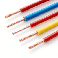 Câble électrique souple à âme unique en cuivre PVC basse tension BVR/BV, ignifuge et anti-explosion, pour