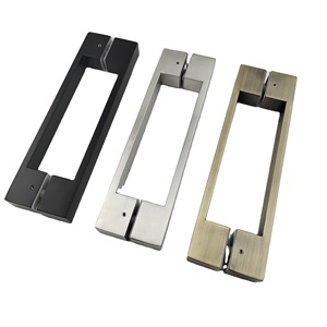 Tubo cuadrado en forma de <span class=keywords><strong>U</strong></span> Pies rectangulares grandes manijas modernas para puerta de vidrio al por mayor manija de puerta de vidrio acero inoxidable 304 - Product Image 4