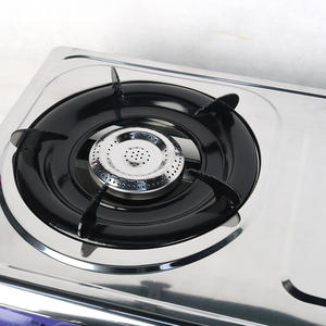 Fabricante chino de estufas de gas de acero inoxidable de tres quemadores, estufas de gas de llama azul, utensilios de cocina y venta al por mayor comercial de estufas. - Product Image 3