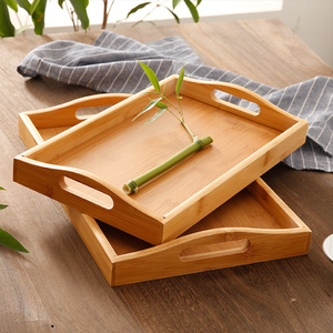 Plateau en bambou plateau à thé <span class=keywords><strong>rectangulaire</strong></span> en bois massif assiette à pain japonaise écologique Kung Fu tasse à eau ensemble de <span class=keywords><strong>vaisselle</strong></span> domestique - Product Image 3