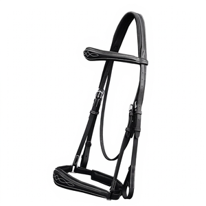 Brida para Caballo Hecha a Mano de Cuero Suave Personalizable de Alta Calidad, Estilo Inglés, Tamaño 2x3x2m para un Montar Cómodo en Entrenamiento - Product Image 1