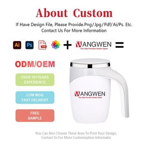 Custom Mixer <b>Smart</b> Drinkware Stainless Steel Electric Magnetic Auto Automatic Mixing Coffee Cup Self Stirring - Product Image 3