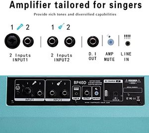 Altoparlanti all'Ingrosso <span class=keywords><strong>Amplificatore</strong></span> Coolmusic 80W per Chitarra Acustica Amplificato <span class=keywords><strong>Casse</strong></span> Portatili Potenti - Product Image 6