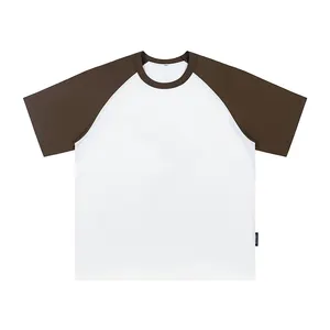 Men's Blank T-shirts Raglan Sleeves T-shirts Unisex Oversized Custom T Shirts Your Own Brand T-shirts Wholesale