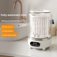 Mini turbine lave-linge/sécheuse tout-en-un, moteur sans balais, écran tactile, rechargeable, portable, pour sous-vêtements et chaussettes