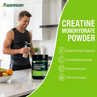 Ausreson OEM Créatine Monohydrate en Poudre Pré-Entraînement 200 Mesh Pure 500g Biologique Hommes Femmes