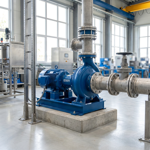 Pompe centrifuge horizontale à aspiration axiale Lanco IS/IH, monophasée, en acier inoxydable, pour irrigation industrielle - Product Image 2