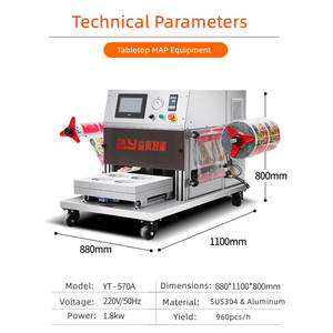 Настольный эффективный лоток для быстрого питания, упаковщик коробок для тофу, пневматическая автоматическая упаковочная машина - Product Image 2