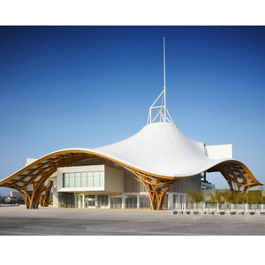 25m Đường kính khung thép phòng tập thể dục sân vận động lợp pvdf sự kiện ngoài trời Tòa Án cấu trúc màng tán cho trung tâm hoạt động đa - Product Image 6