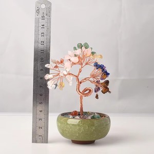 Natural Stone Crystal Money <strong>Tree</strong> <strong>Chakra</strong> Healing Stones <strong>Tree</strong> of Life Hand Made Lucky <strong>Tree</strong> for Decoration - Product Image 4