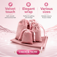 Sacs de shopping personnalisés en velours doux, légers, rectangulaires, mini pochettes cadeaux, avec logo imprimé, pour petits bijoux, dés et flacons de 10 ml – Grande Vente
