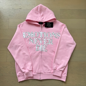 Sudadera con Capucha Personalizada para Hombre 2026, Estilo Punk Y2K, con Pedrería, Gráficos, Letras Góticas, Sudadera Gruesa, OEM - Product Image 4