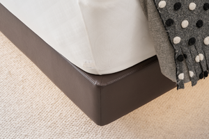 Double Layer Eco-Leather Smart Bed Frame Reclining Convertible <b>Mattress</b> Comfort Pocket Spring Midcentury Modern Bedroom - Product Image 2