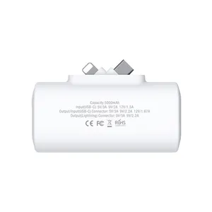 Innovative Products 2023 New Promotional Gift Consumer Electronics Travel Power Bank 5000mah Portable Charger