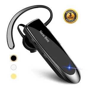 Ear Hook Bluetooth Earpiece Wireless Handsfree Headset New Bee V5.0 24 Hrs Driving Headset With Mic