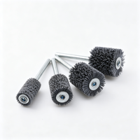 Brosse abrasive en carbure de silicium à diamètre et grain personnalisés pour le débavurage et le polissage de métaux industriels, DIY OEM