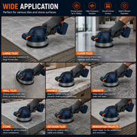 Vibrateur de carrelage professionnel sans fil 20V, ventouse 160mm, 9 vitesses, moteur à balais 2000mAh, machine de pose et de nivellement de carreaux