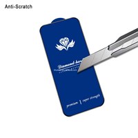 ESD Anti-statique Grand Bord Incurvé Lot de 10 Protecteur d'Écran en Verre Trempé Biseauté Coupe Diamant pour iPhone 16 15 14 13 Pro