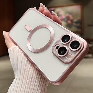 <span class=keywords><strong>Coque</strong></span> de téléphone magnétique en électroplaté souple pour accessoires mobiles, compatible avec <span class=keywords><strong>Apple</strong></span> iPhone 16 <span class=keywords><strong>Pro</strong></span> <span class=keywords><strong>Max</strong></span> 15 14 13 12 <span class=keywords><strong>11</strong></span> - Product Image 4