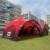 Tonnelle Gonflable Publicitaire, Tente Gonflable Extérieure Imperméable pour Marchés, Événements Sportifs et Courses