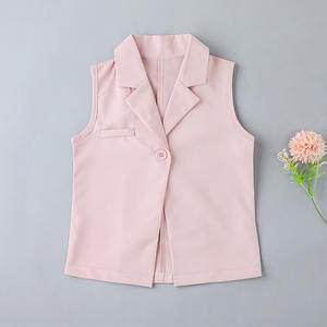 Abbigliamento estivo bambino bambino abbigliamento all'ingrosso senza maniche cappotto girocollo gonna a pieghe 3 pz Set di abbigliamento per bambine - Product Image 3