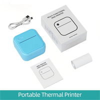 Mini imprimante mobile sans fil, imprimante de poche pour code QR, mini imprimante portable à impression rapide