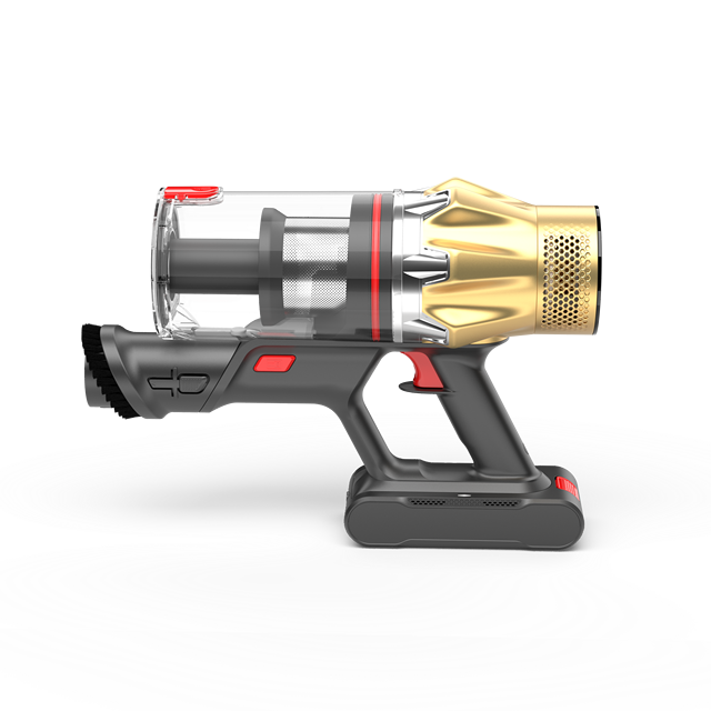 400W Cordless Battery-Powered Stick Vacuum Cleaner Cyclone Technology HEPA Filter Dry 650ml Dust Capacity LED Lights Household