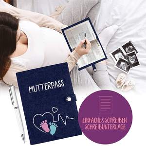 Couverture <span class=keywords><strong>de</strong></span> Mutterpass en feutre pour bébé, Allemagne : Organisateur <span class=keywords><strong>de</strong></span> passeport <span class=keywords><strong>de</strong></span> maternité vierge pour le marché en ligne chinois - Product Image 3