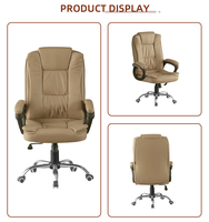 Silla de Oficina Ejecutiva con Respaldo Alto, Ergonómica, Giratoria, Ajustable, Silla de Escritorio para Gerentes con Reposabrazos