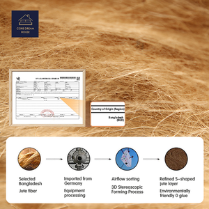 Draps de lit 3D populaires et élastiques en poils de cheval aiguilletés avec jute, matelassés, nouveauté promotionnelle - Product Image 3