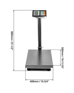 Báscula Industrial Digital Electrónica de Plataforma con Diseño de Doble Pantalla y Barandilla de Soporte, 150KG 300KG 500KG, la Más Vendida - Product Image 2