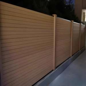 Panneaux WPC <span class=keywords><strong>anti</strong></span>-fissures, faible entretien, fabrication en usine, clôture de jardin extérieure, cadre en aluminium résistant à l'usure - Product Image 5