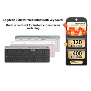 <span class=keywords><strong>Clavier</strong></span> sans fil Bluetooth Logitech K580 USB à commutateurs à ciseaux, 104 touches, pleine taille, programmable, pour iPad, MacBook, ordinateur portable/de bureau - Product Image 2
