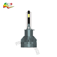 Ampoule de phare de voiture à LED série N15 Super Puissance H1 H3 H7 H11 9005 6500K avec tubes en cuivre