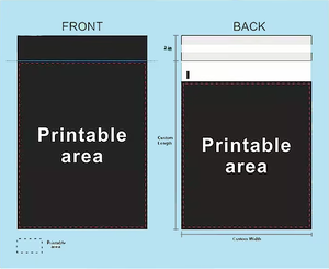 Bolsa de Embalaje de Correo Negra con Logotipo Personalizado en Dorado, Material Nuevo, Biodegradable e Impermeable - Product Image 6
