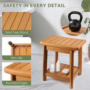<span class=keywords><strong>Banc</strong></span> <span class=keywords><strong>de</strong></span> douche en teck, tabouret <span class=keywords><strong>de</strong></span> douche compact à 2 niveaux, <span class=keywords><strong>petit</strong></span> siège <span class=keywords><strong>de</strong></span> <span class=keywords><strong>bain</strong></span> en bois avec pieds antidérapants pour <span class=keywords><strong>salle</strong></span> <span class=keywords><strong>de</strong></span> <span class=keywords><strong>bain</strong></span> - Product Image 5