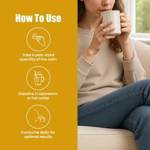 Supplément de soins de santé en résine Shilajit organique pure 100% pour l'amélioration de l'endurance physique des adultes - Product Image 4